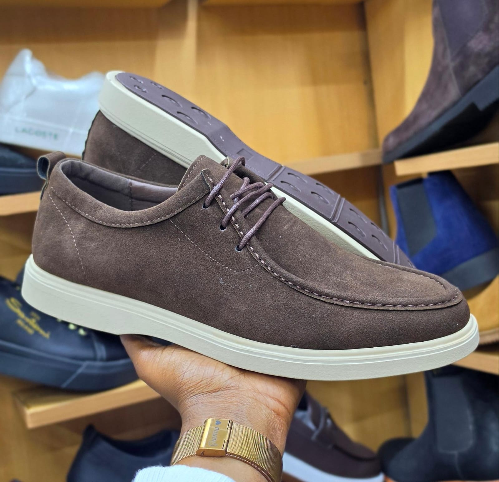 Men’s Smart Casual Suede Loafers with Rubber Sole - Image 2